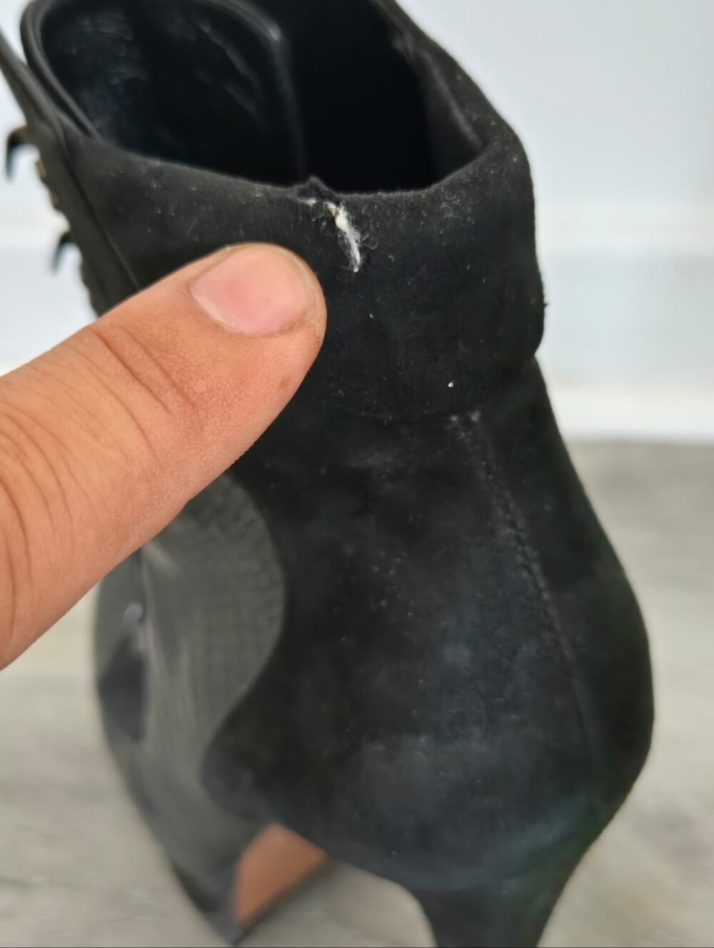 Alaia Black Leather / Suede Boots SZ 39 Eur - Picture 10 of 11